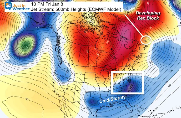 January 3 Block Friday Greenland jet stream