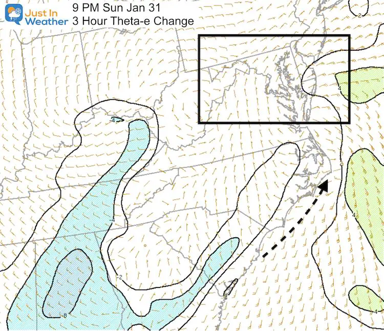 January 31 Sunday Evening Storm Theta E