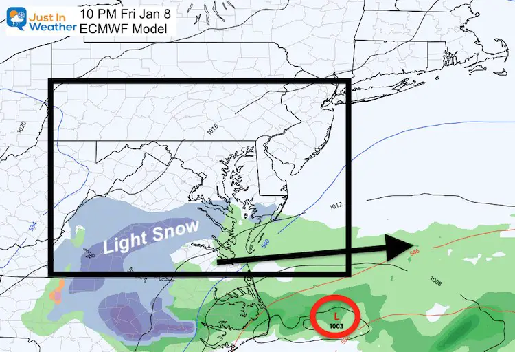 January 5 weather snow rain Friday