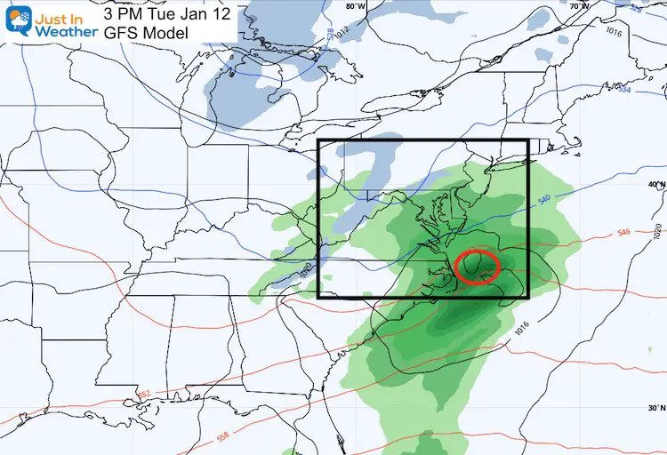 January 8 weather Tuesday