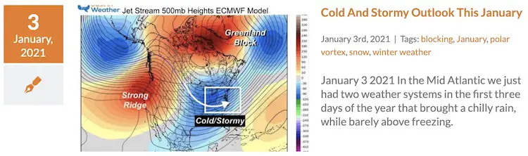 January Outlook Cold Stormy