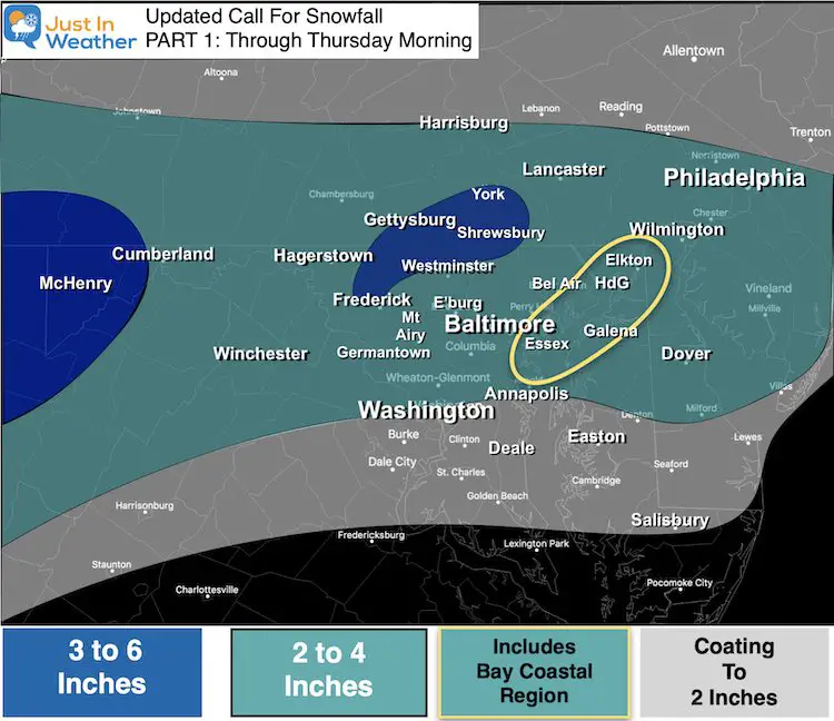 February 10 snow my updated call