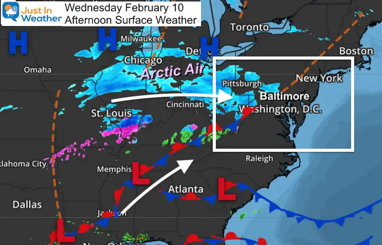 February 10 weather afternoon