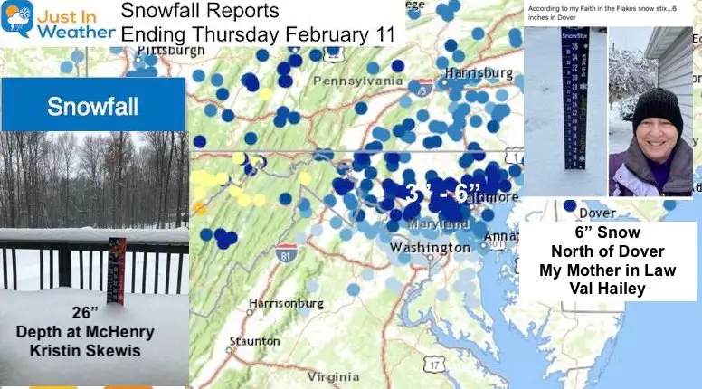 February 11 Snow Report Photos