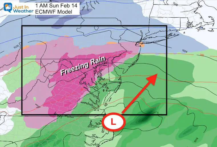 February 11 weather ice storm Sunday morning