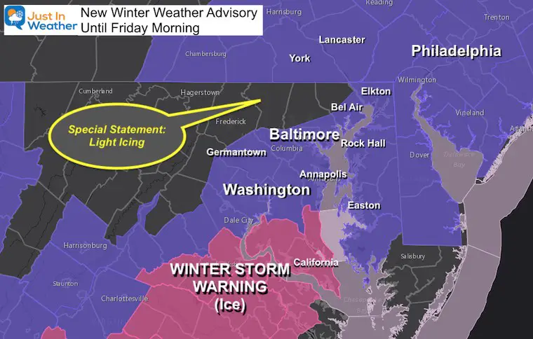 February 18 Winter Weather Advisory