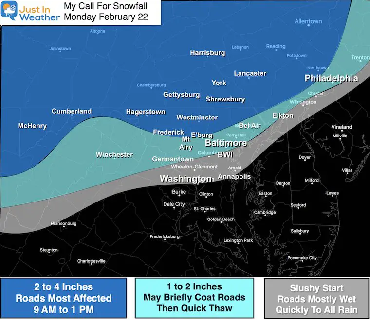 February 22 My Call For Snowfall