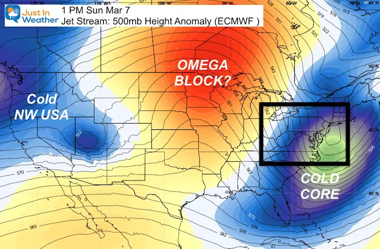 February 27 weather jet stream omega block