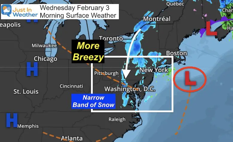 February 3 weather morning map