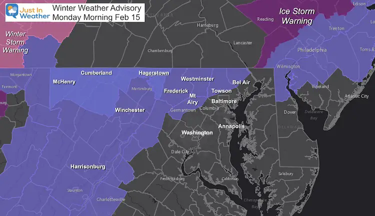 Winter Weather Advisory February 15