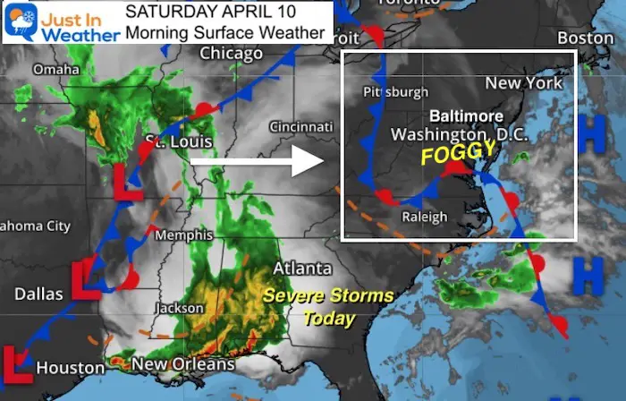 April 10 weather storm Saturday morning