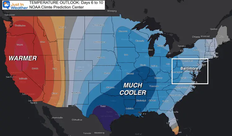 April 12 weather temperature outlook Day 6 to 10