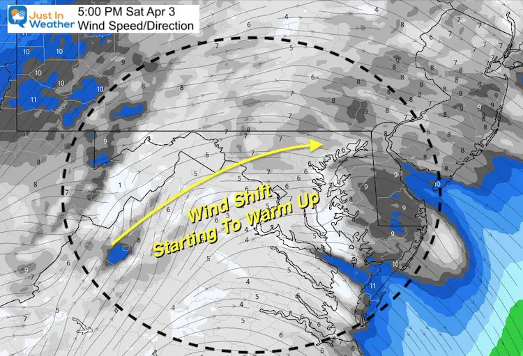April 2 weather winds Saturday afternoon