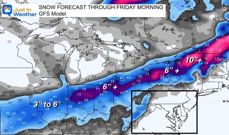 April 20 weather Wednesday snow forecast