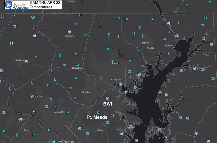 April-22-weather-temperatures-Earth-Day-thursday-morning-baltimore