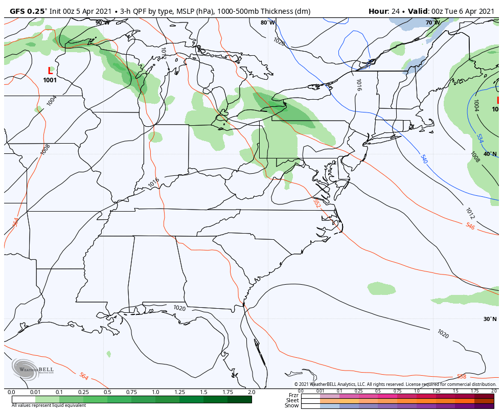 April 5 weather rain this week