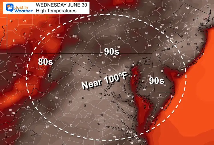 June_29_weather_forecast_high_temperatures_Wednesday