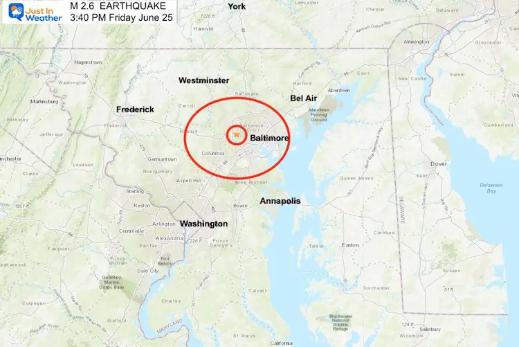 earthquake_june_25_Maryland_map
