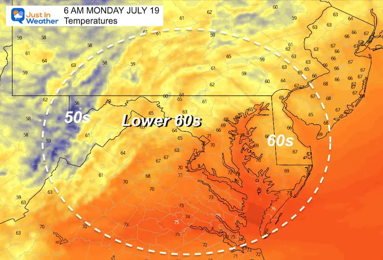 July 18_weather_temperatures_Monday_morning