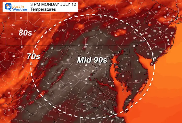 July_12_weather_Monday_Afternoon_temperatures