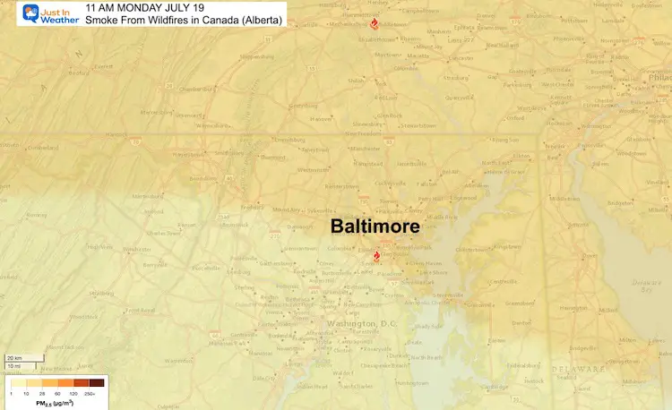 July_19_Monday_smoke_haze_Baltimore_Maryland