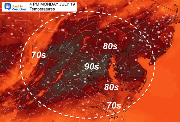 July_19_weather_temperatures_Monday_afternoon