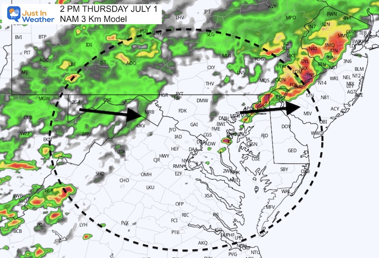 July_1_weather_radar_simulation_thursday_2pm_NAM