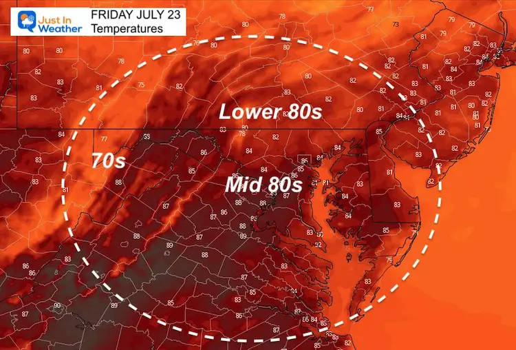 July_23_weather_temperatures_Friday_afternoon