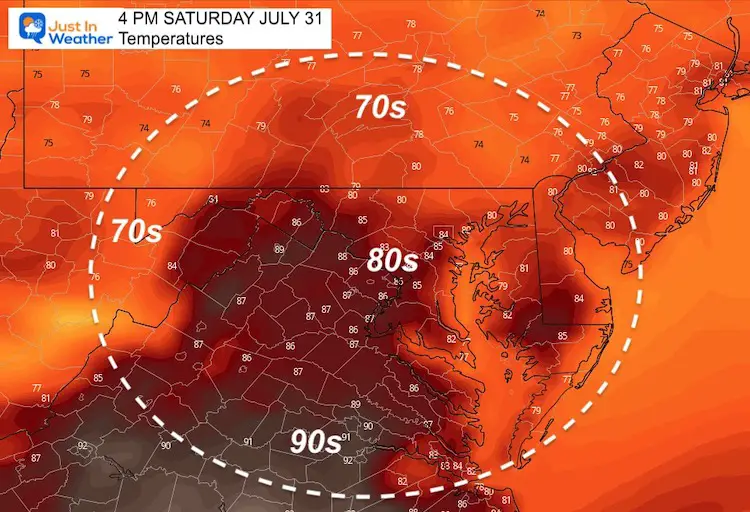 July_31_weather_temperatures_Saturday_afternoon