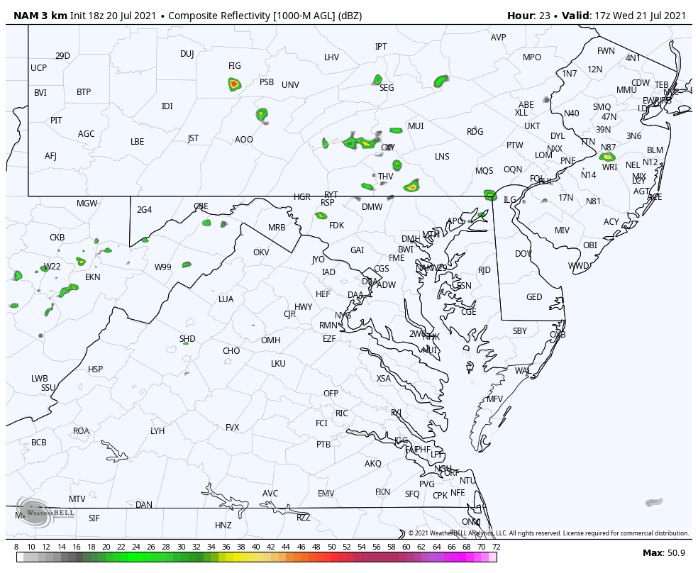 radar_simulation_rain_storm_forecast_Wednesday_July_20