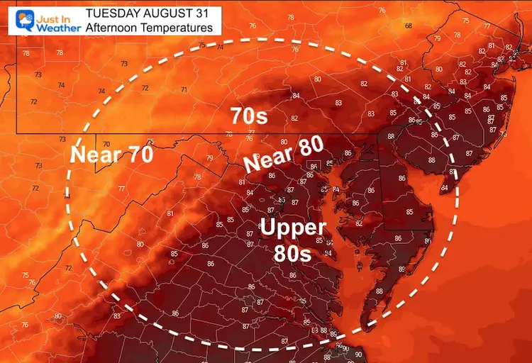 August-31-weather-temperatures-Tuesday-afternoon
