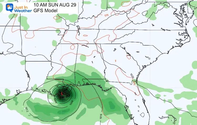 Tropical-Storm-Ida-august-26-landfall_gfs