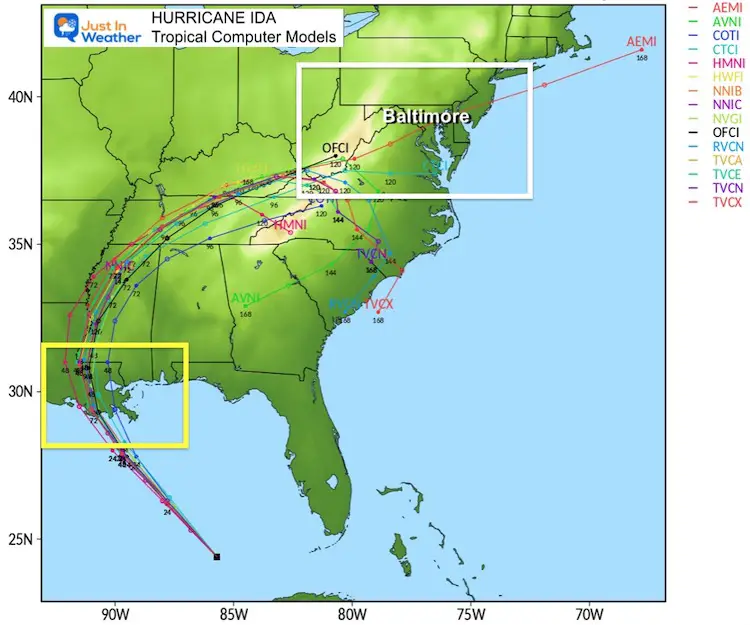 august-28-weather-hurricane-ida-forecast-models-saturday-afternoon